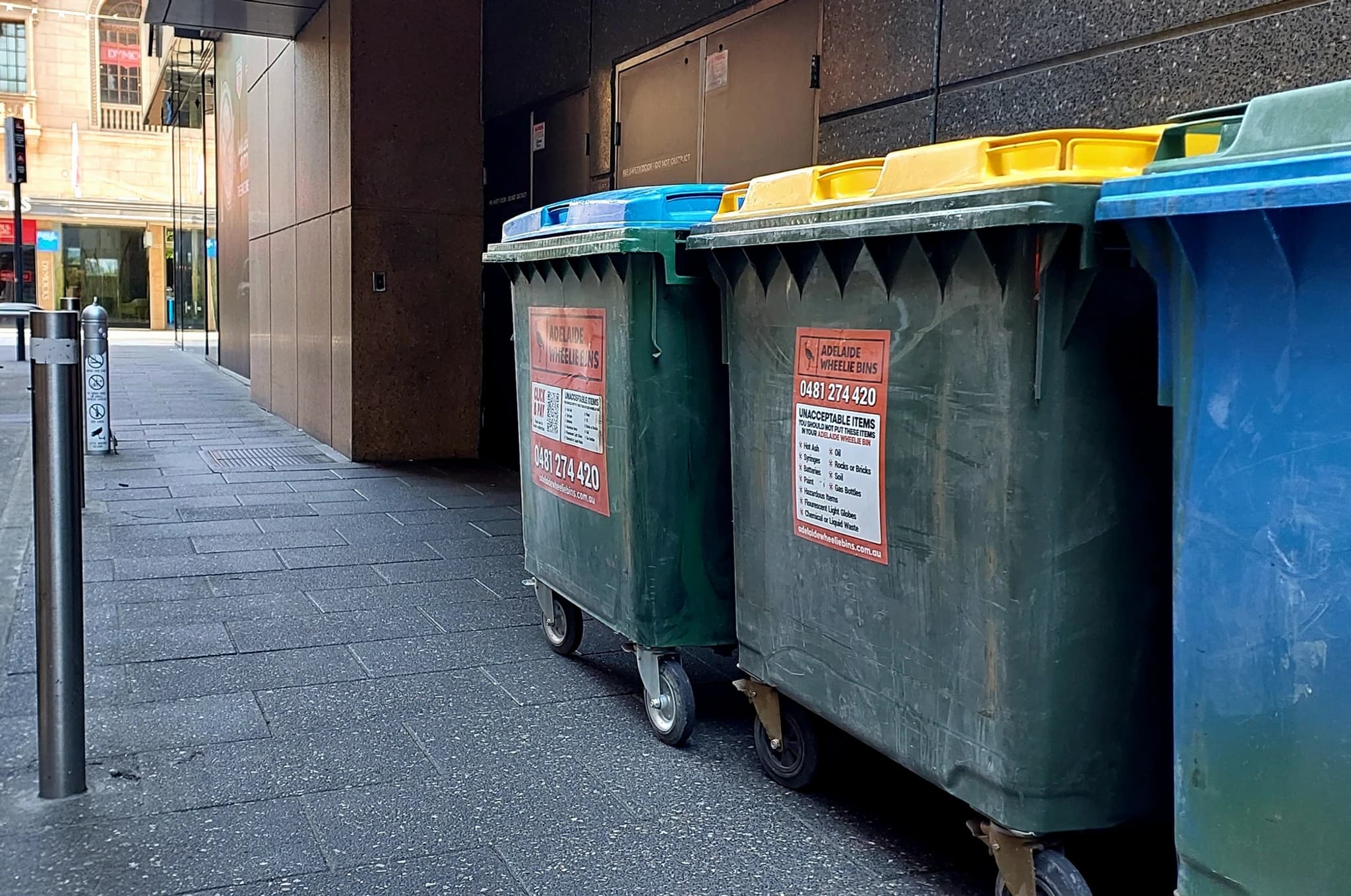 Commercial bins in Adelaide